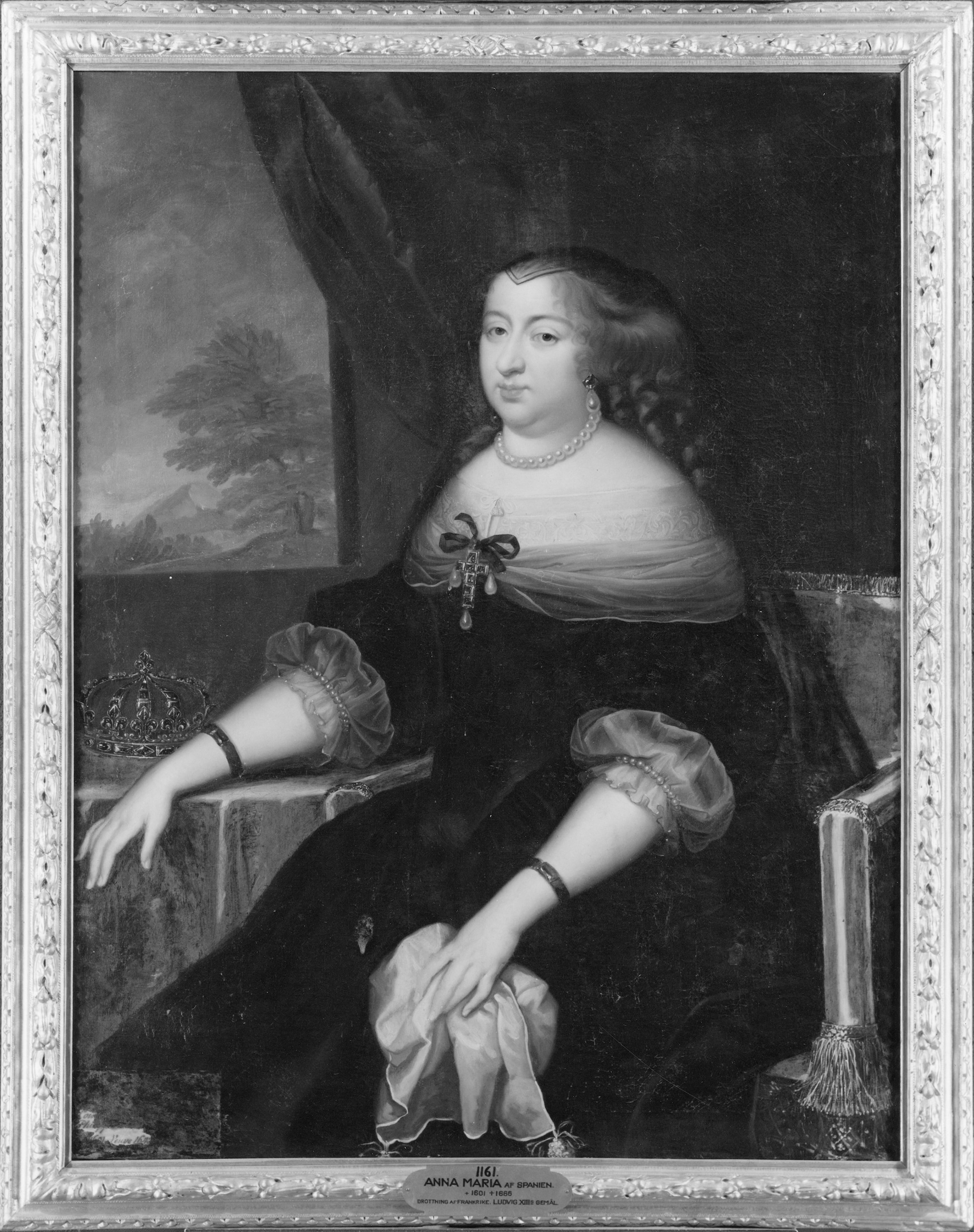 Anna Maria, 1601-1666, drottning av Frankrike by Charles Beaubrun