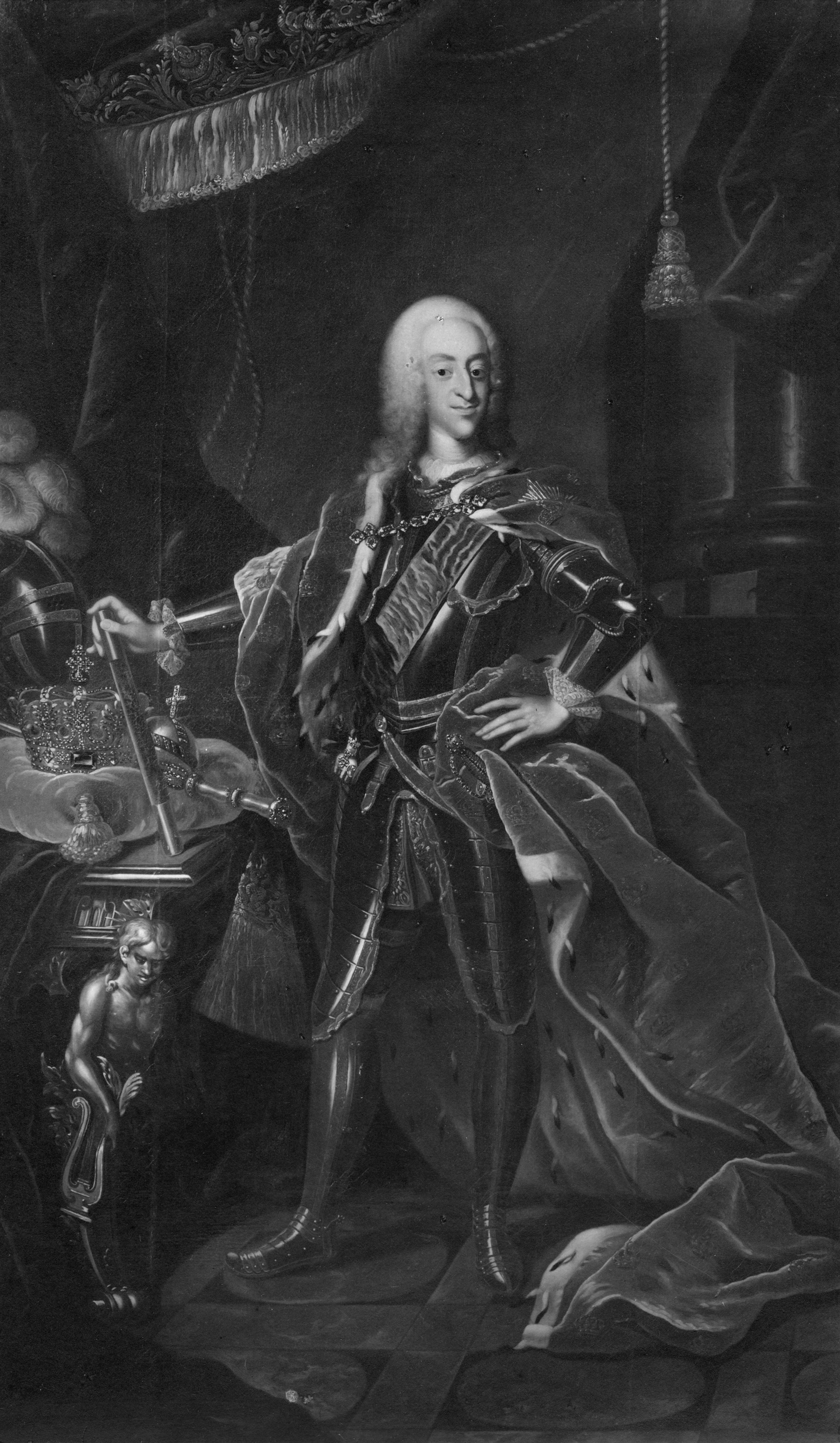 Kristian VI, 1699-1746, kung av Danmark och Norge by Johann Salomon Wahl