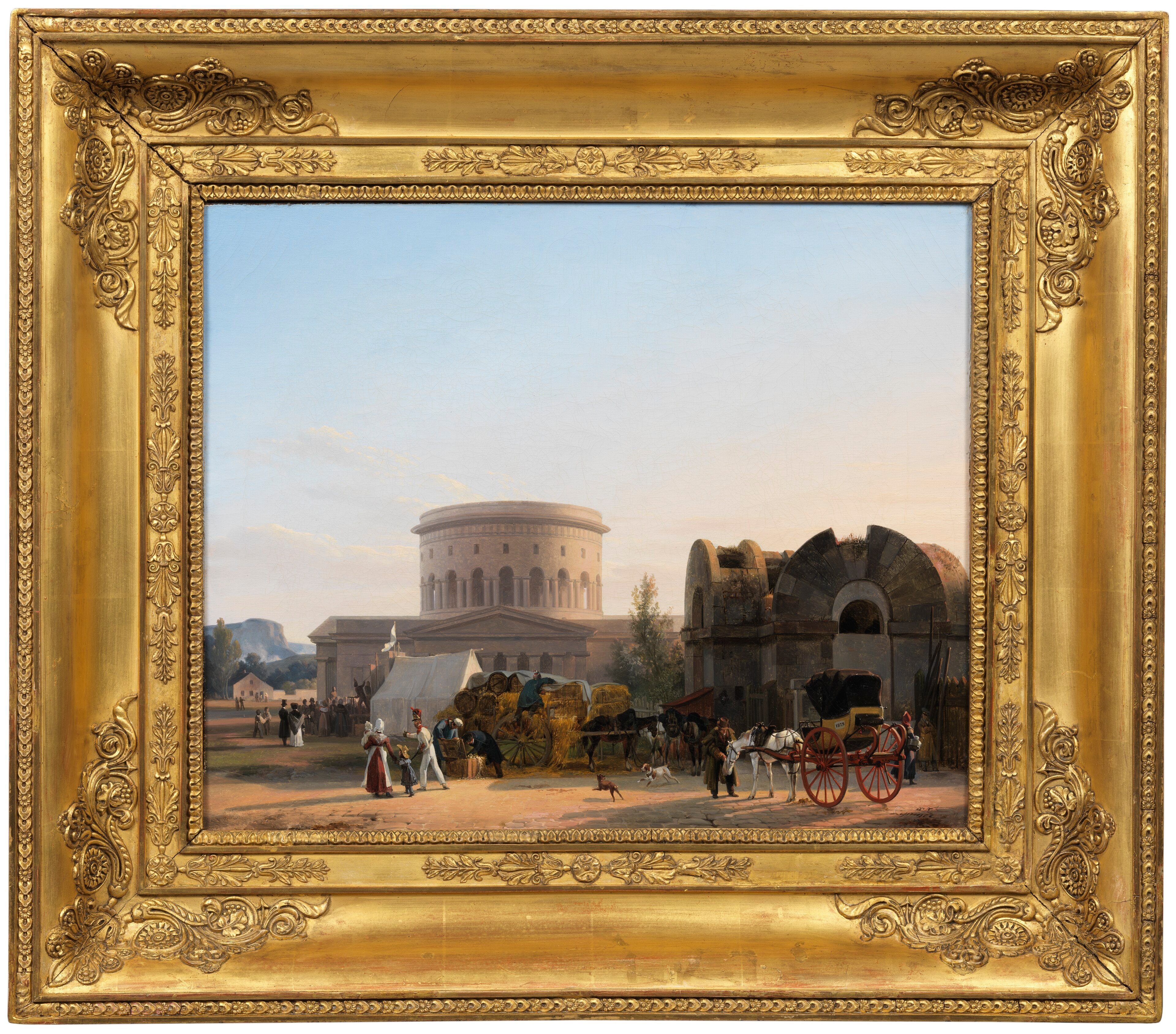At Barrière de la Villette, Paris by Auguste-Xavier Leprince