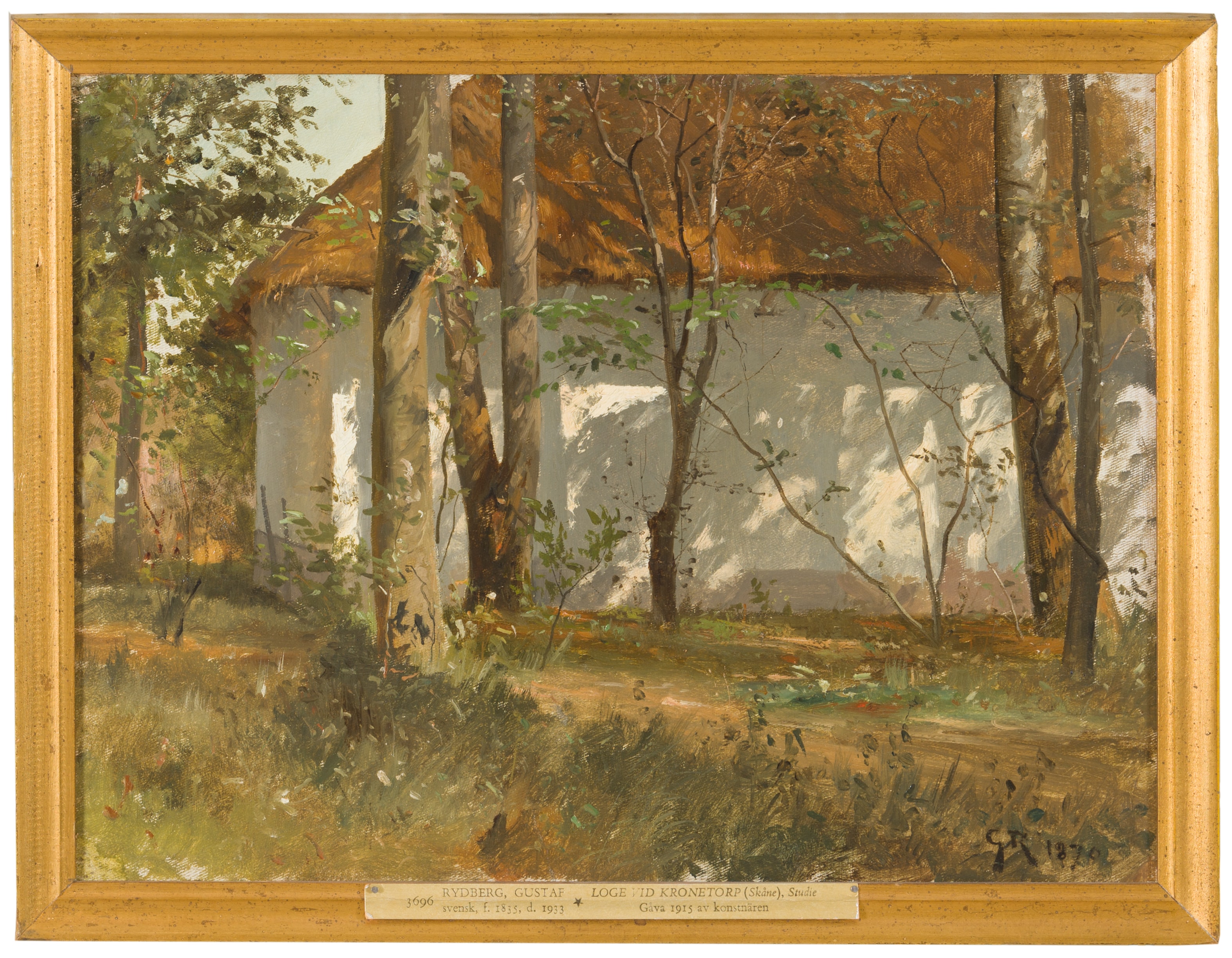 A Barn at Kronetorp, Skåne by Gustaf Rydberg