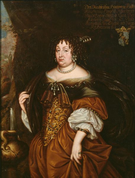 Maria Eufrosyne av Pfalz-Zweibrücken, 1625-1687, gift med Magnus Gabril De la Gardie by Unidentified painter