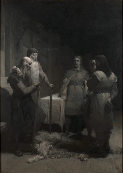 Kung Bele och Thorsten Vikingsson (ur Frithiofs saga) by August Malmström