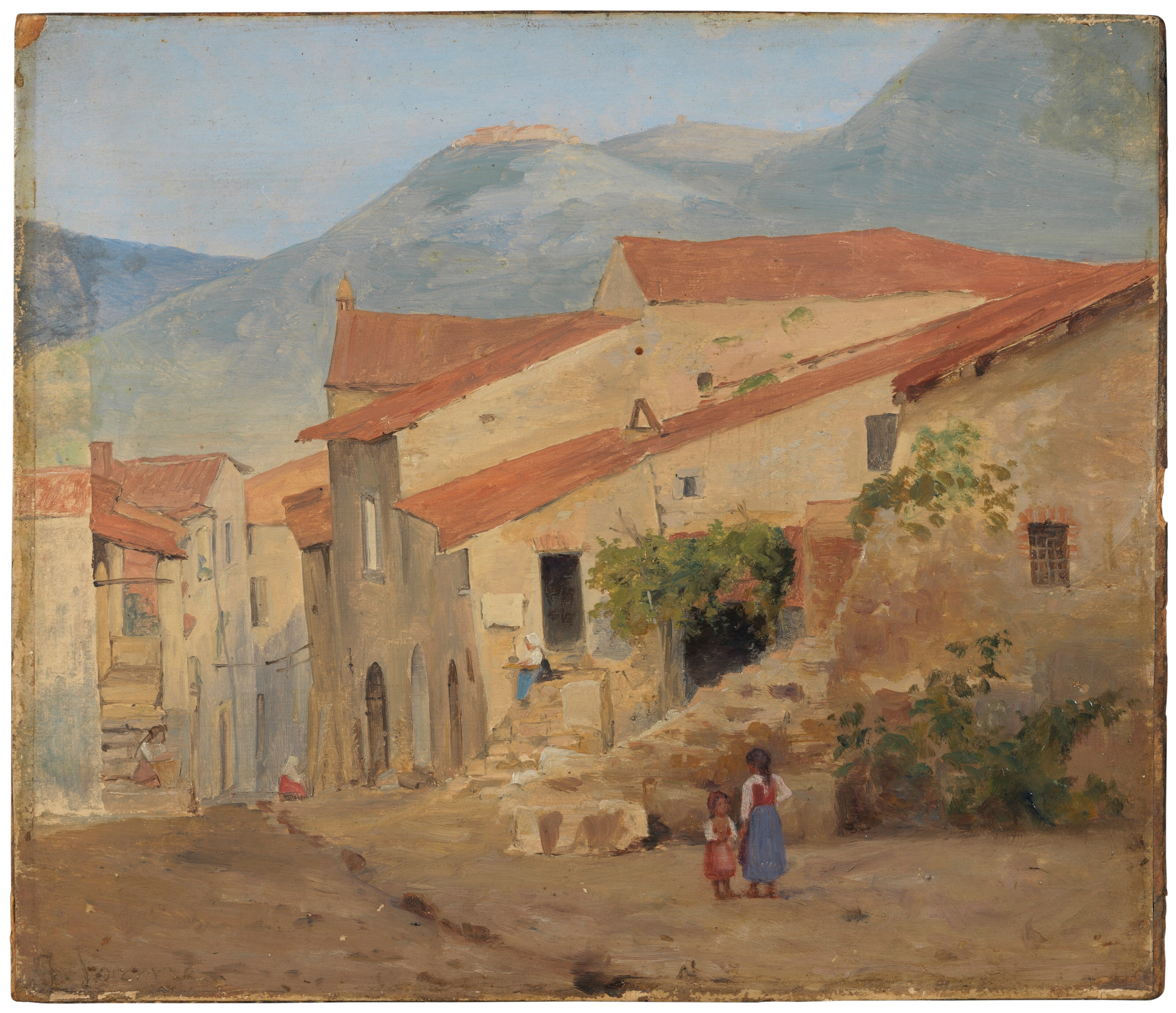 Village Street in the Sabine Mountains by Jørgen Sonne