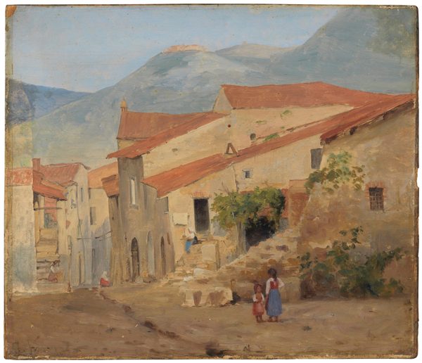 Village Street in the Sabine Mountains by Jørgen Sonne