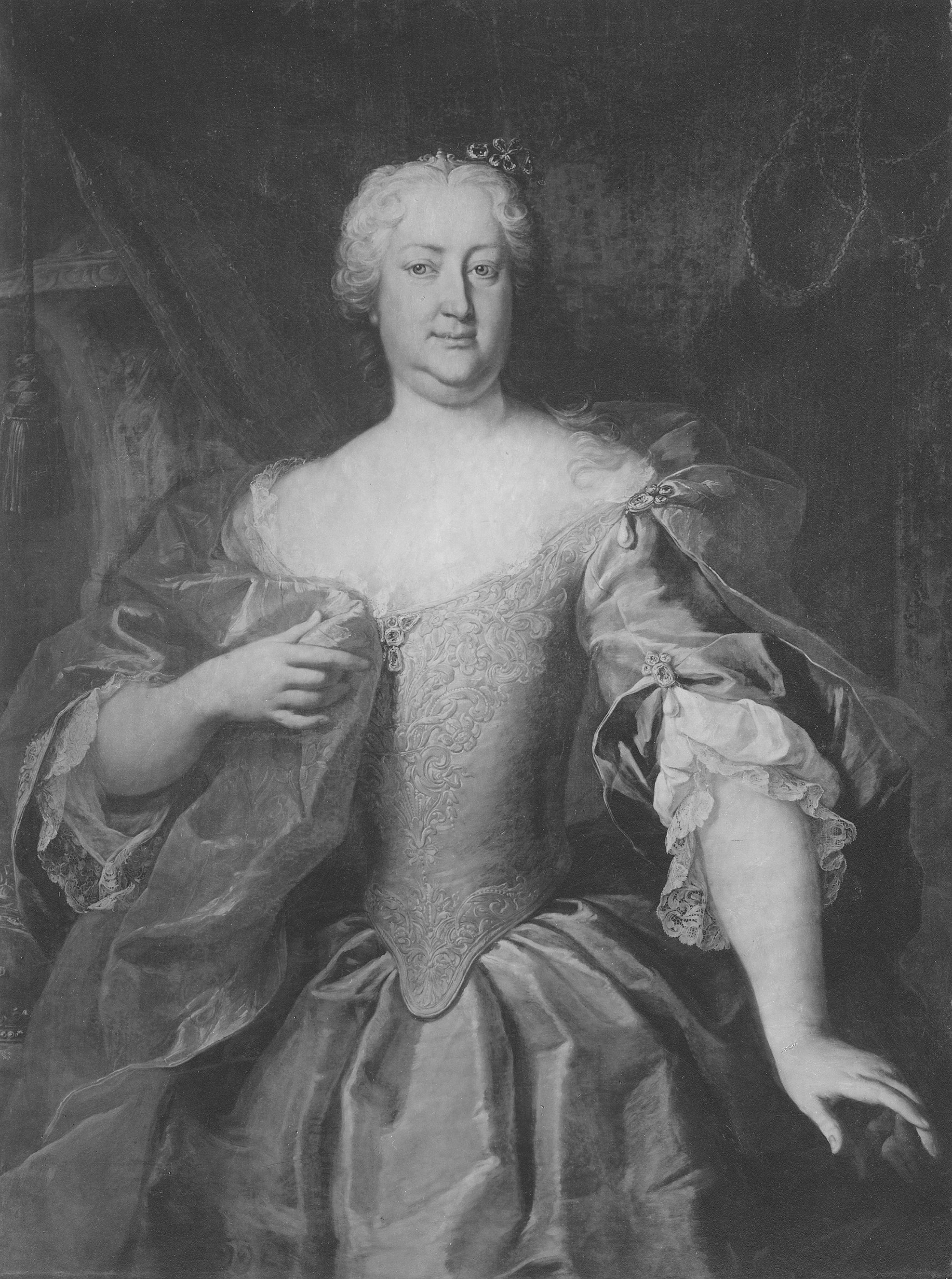 Elisabet Kristina, 1691-1750, prinsessa av Braunschveig-Blankenburg kejsarinna drott by Martin van Meytens