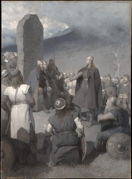 Frithiofs frieri (ur Frithiofs saga) by August Malmström
