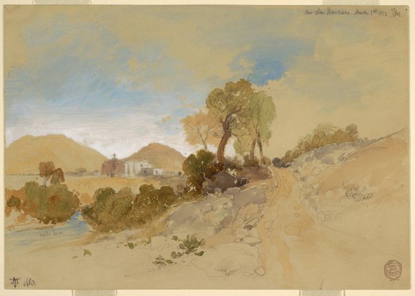 Drawing, Near San Francisco, Mexico, March 1, 1883 by Thomas Moran