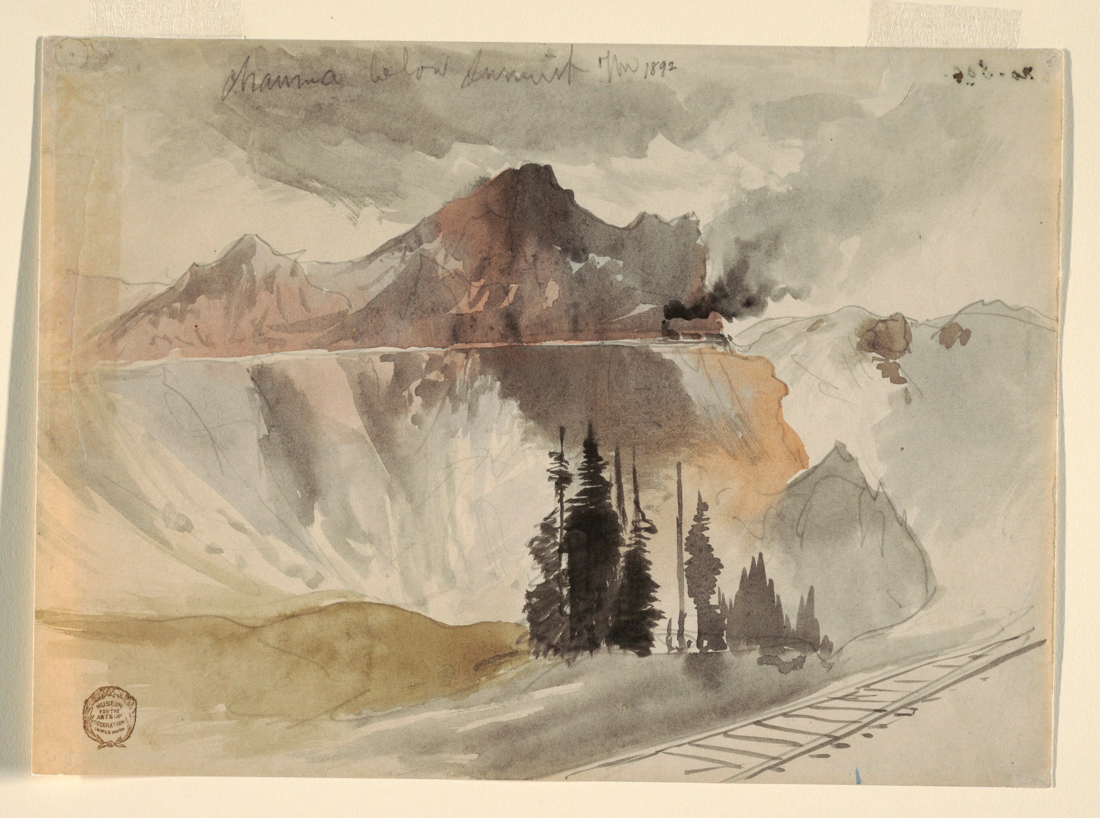 Drawing, Chama Below the Summit, 1892 by Thomas Moran