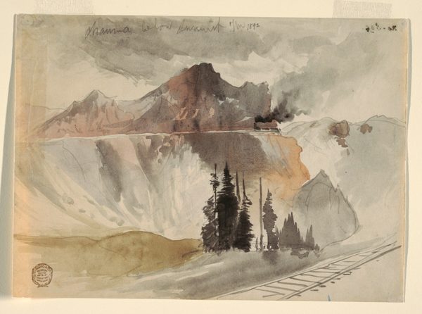 Drawing, Chama Below the Summit, 1892 by Thomas Moran