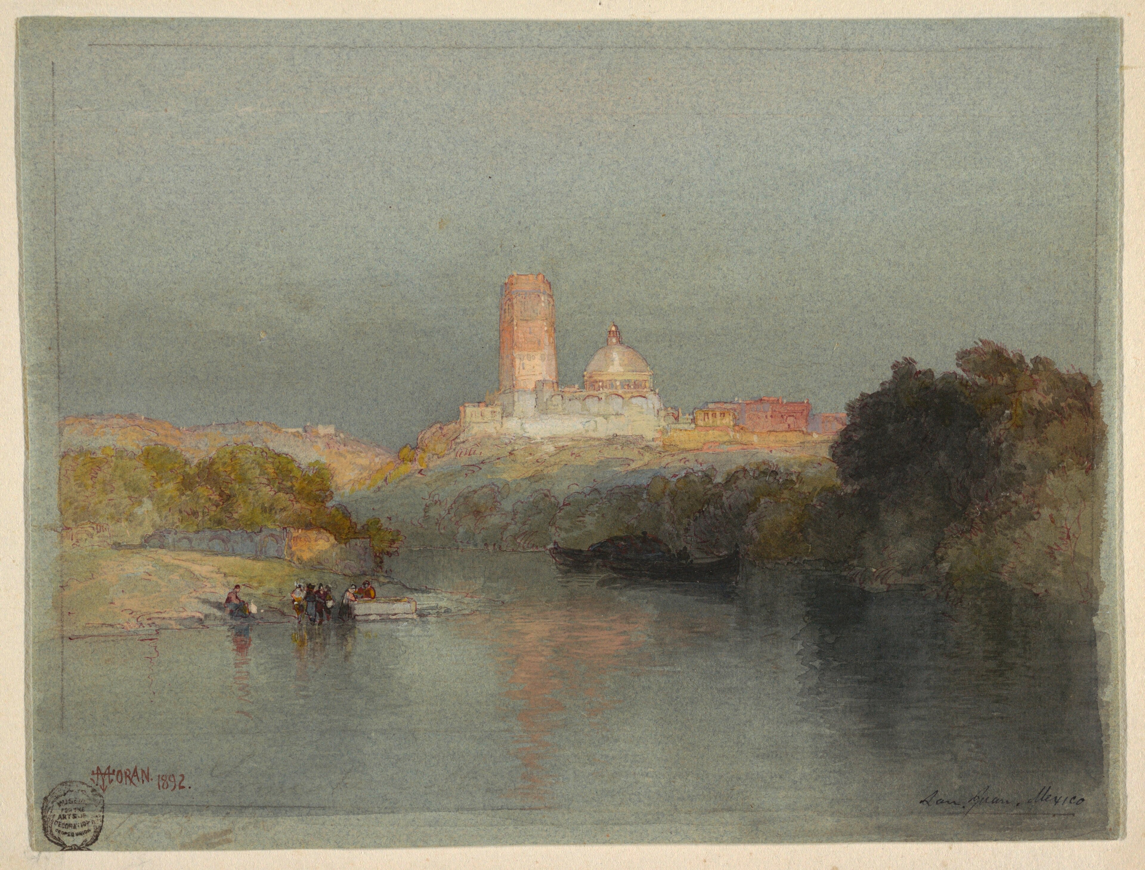 Drawing, Hacienda on the Lerma River, San Juan, Mexico, 1892 by Thomas Moran