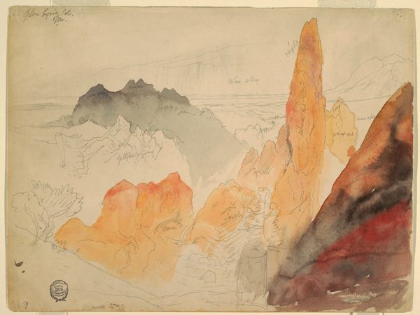 Drawing, Glen Eyrie, Colorado, 1892 by Thomas Moran