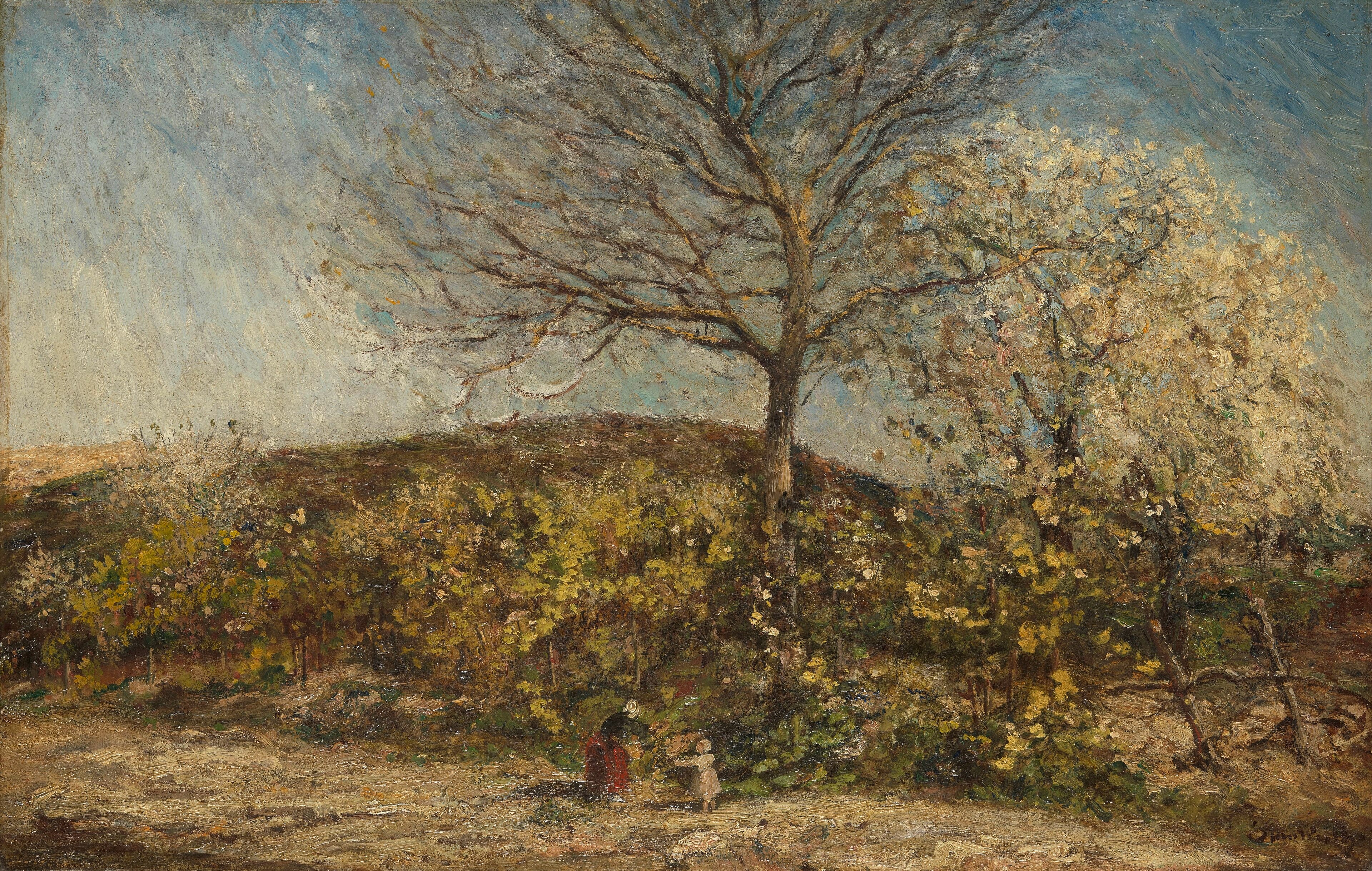 Landscape with an Orchard in Bloom by Adolphe Monticelli Rijksmuseum Amsterdam SK-A-3096 by Adolphe Monticelli