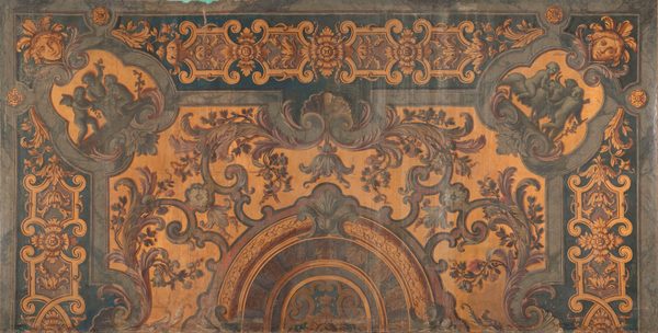 Ornamental Painted Ceiling with Scenes of Putti in the Corners attributed to Elias van Nijmegen Rijksmuseum Amsterdam SK-A-4656 by Elias van Nijmegen