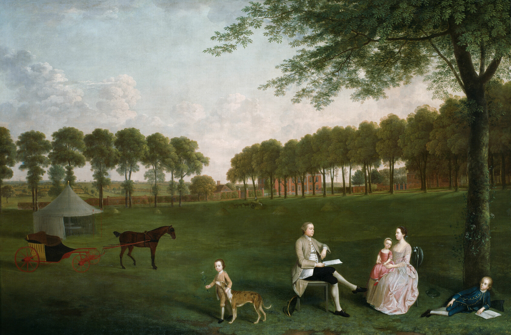 A work made of oil on canvas.
