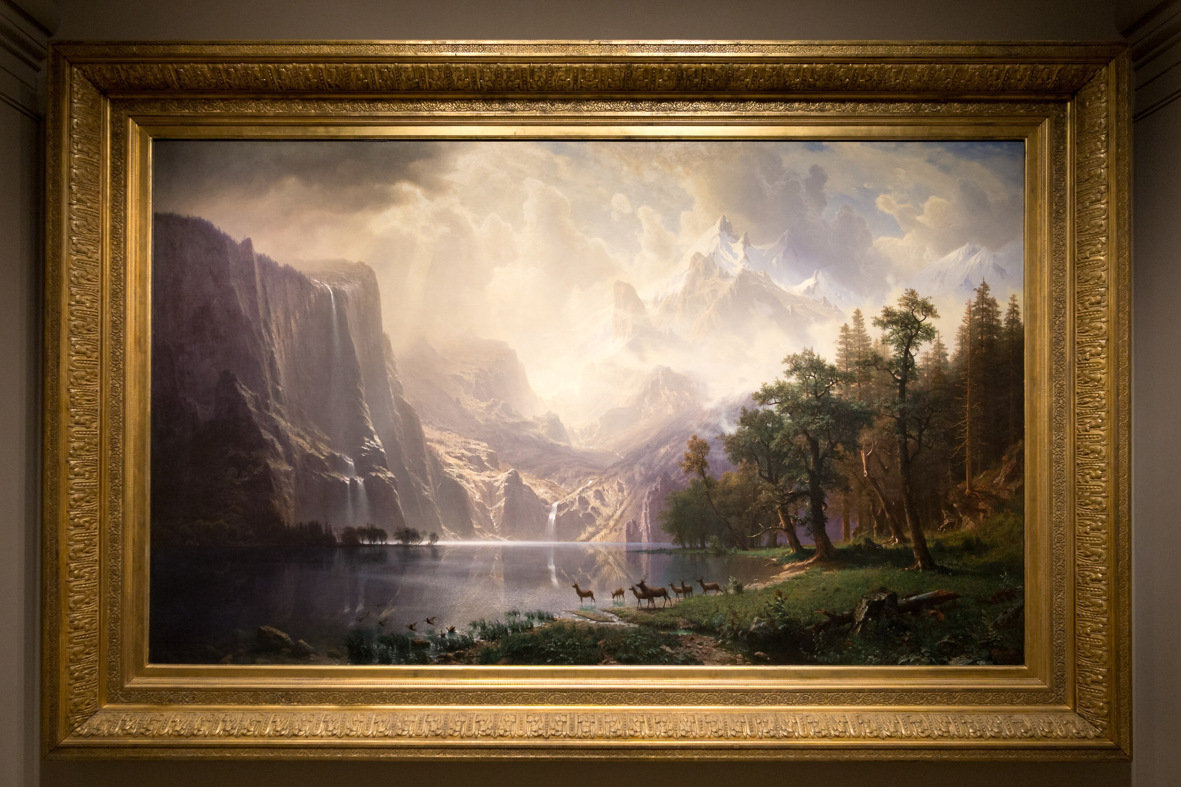 Among the Sierra Nevada, California by Albert Bierstadt