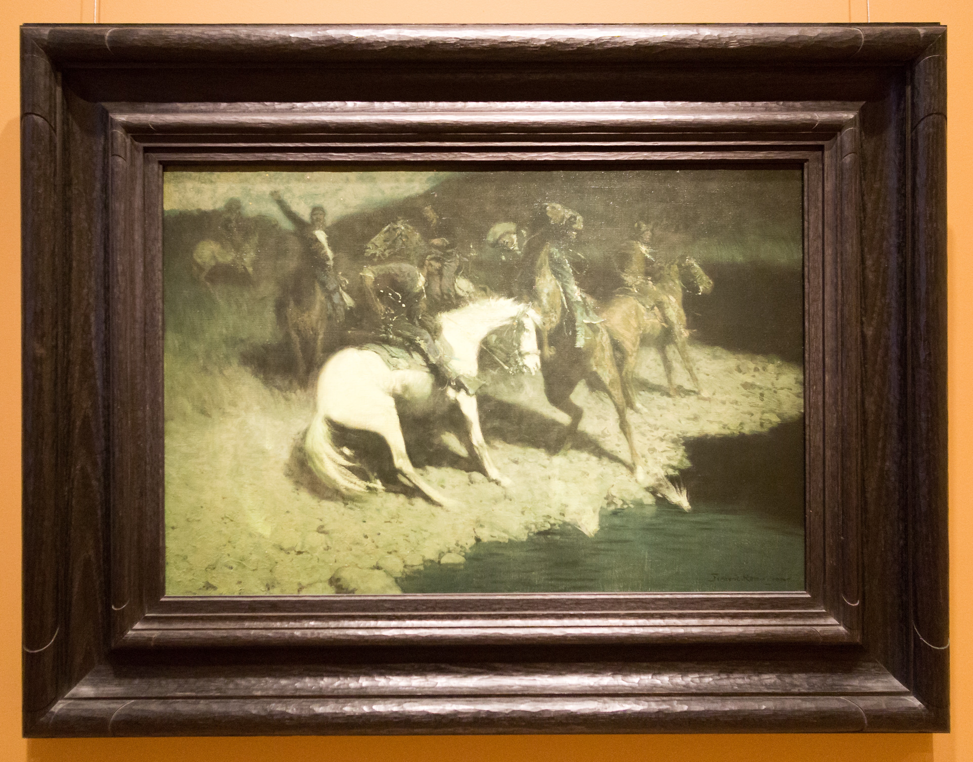 Fired On by Frederic Remington