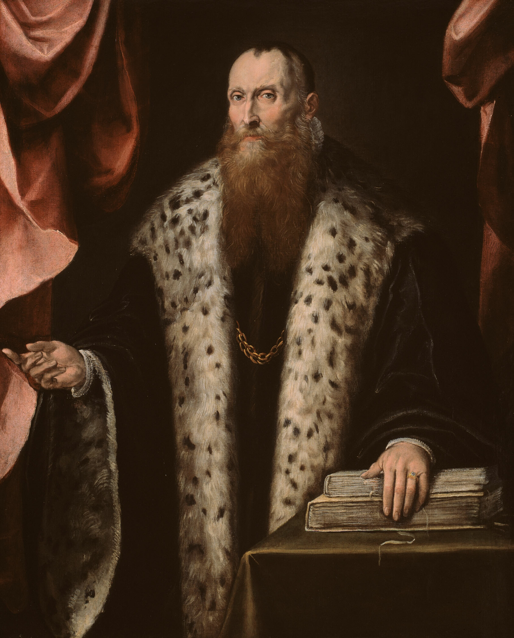 A work made of oil on canvas.