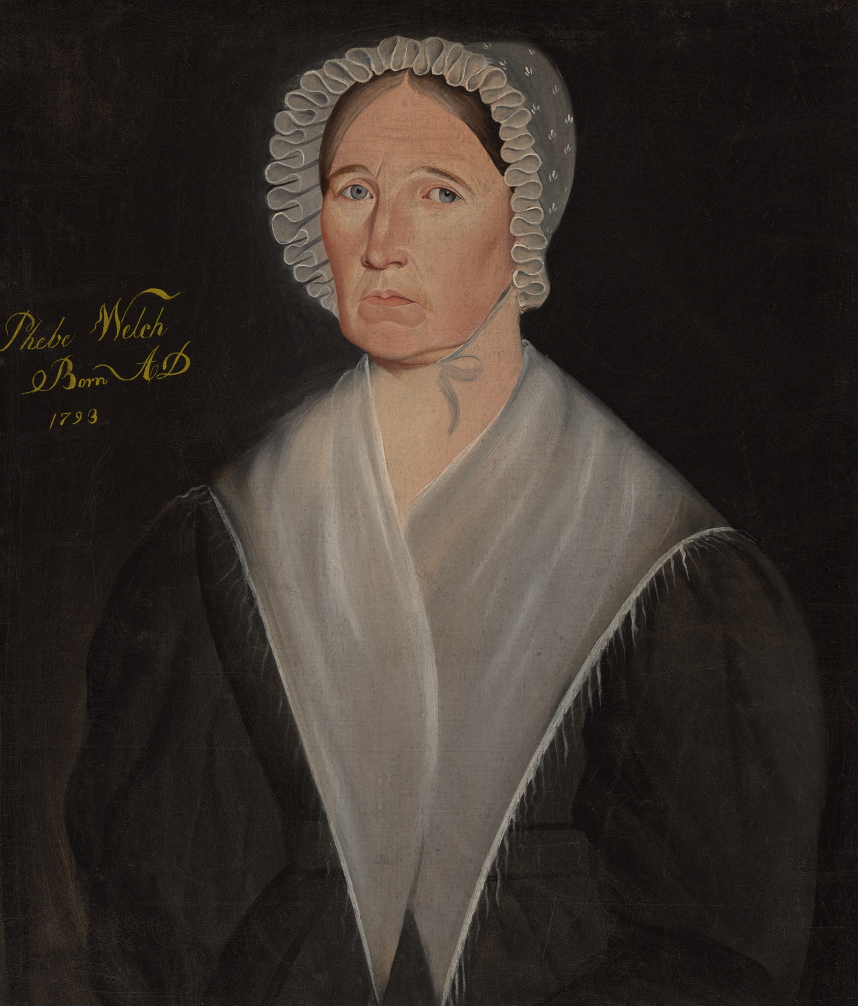 A work made of oil on canvas.