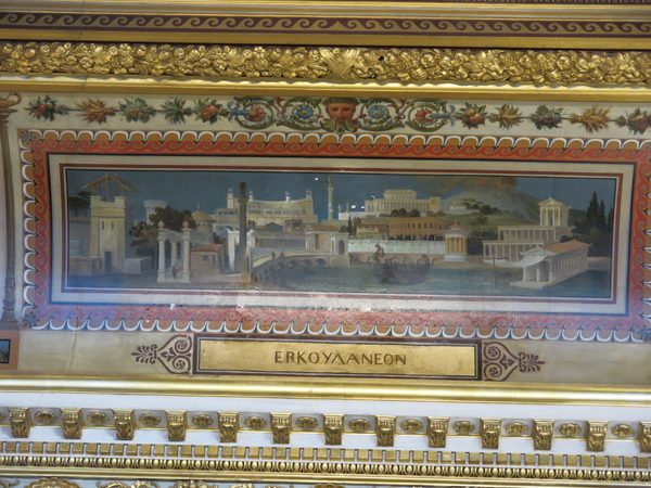 Room 4 of the Charles X museum - Painted ceiling - Herculanum (Louvre) by Tangopaso