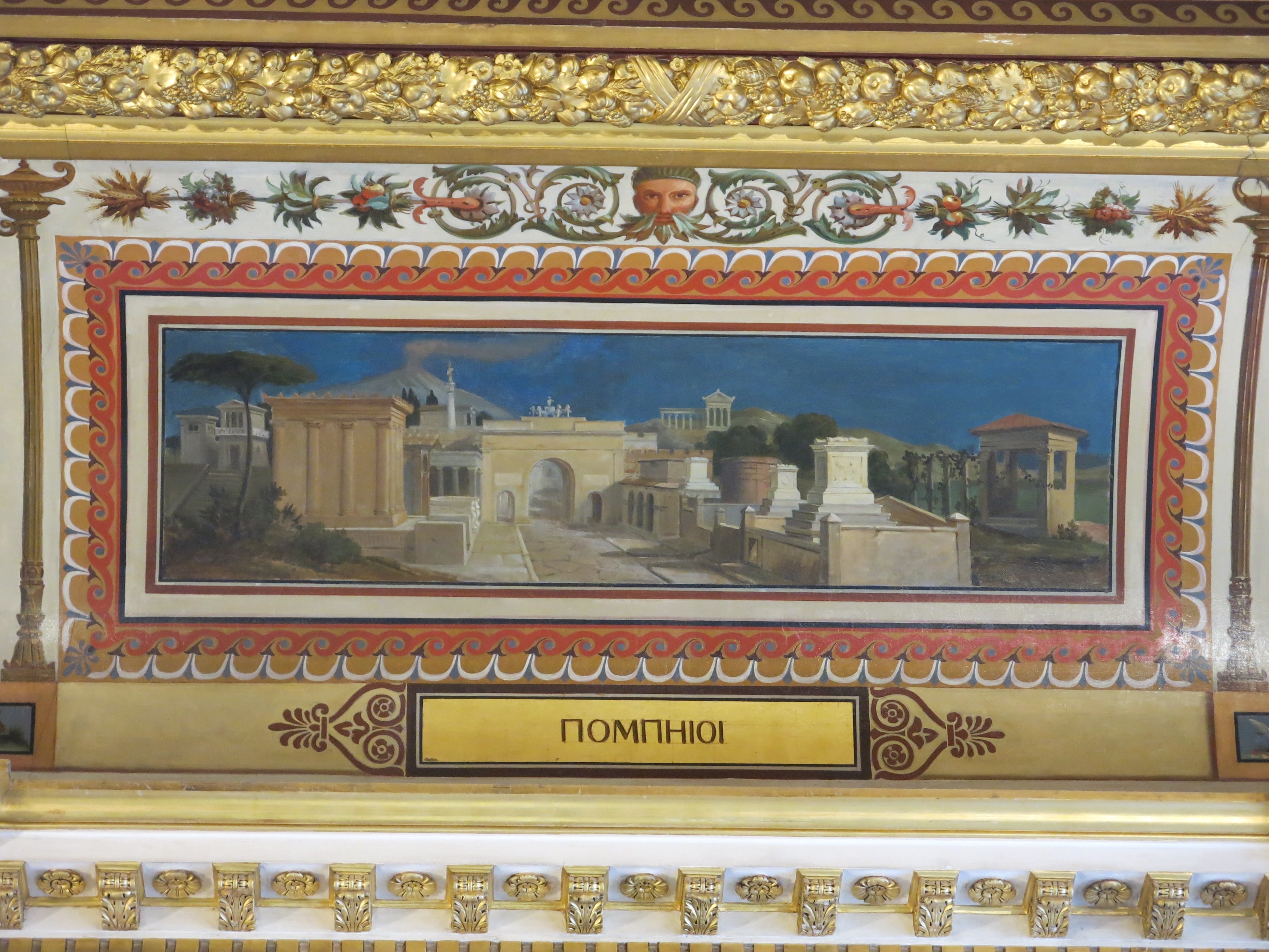 Room 4 of the Charles X museum - Painted ceiling - Pompeii (Louvre) by Tangopaso