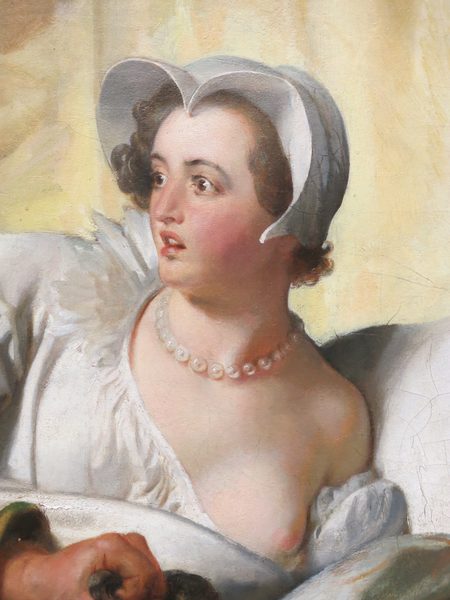 Scène de la Saint-Barthélémy - Marguerite de Valois défend son tout jeune mari le futur Henri IV (Louvre, INV 4552) - détail by Tangopaso