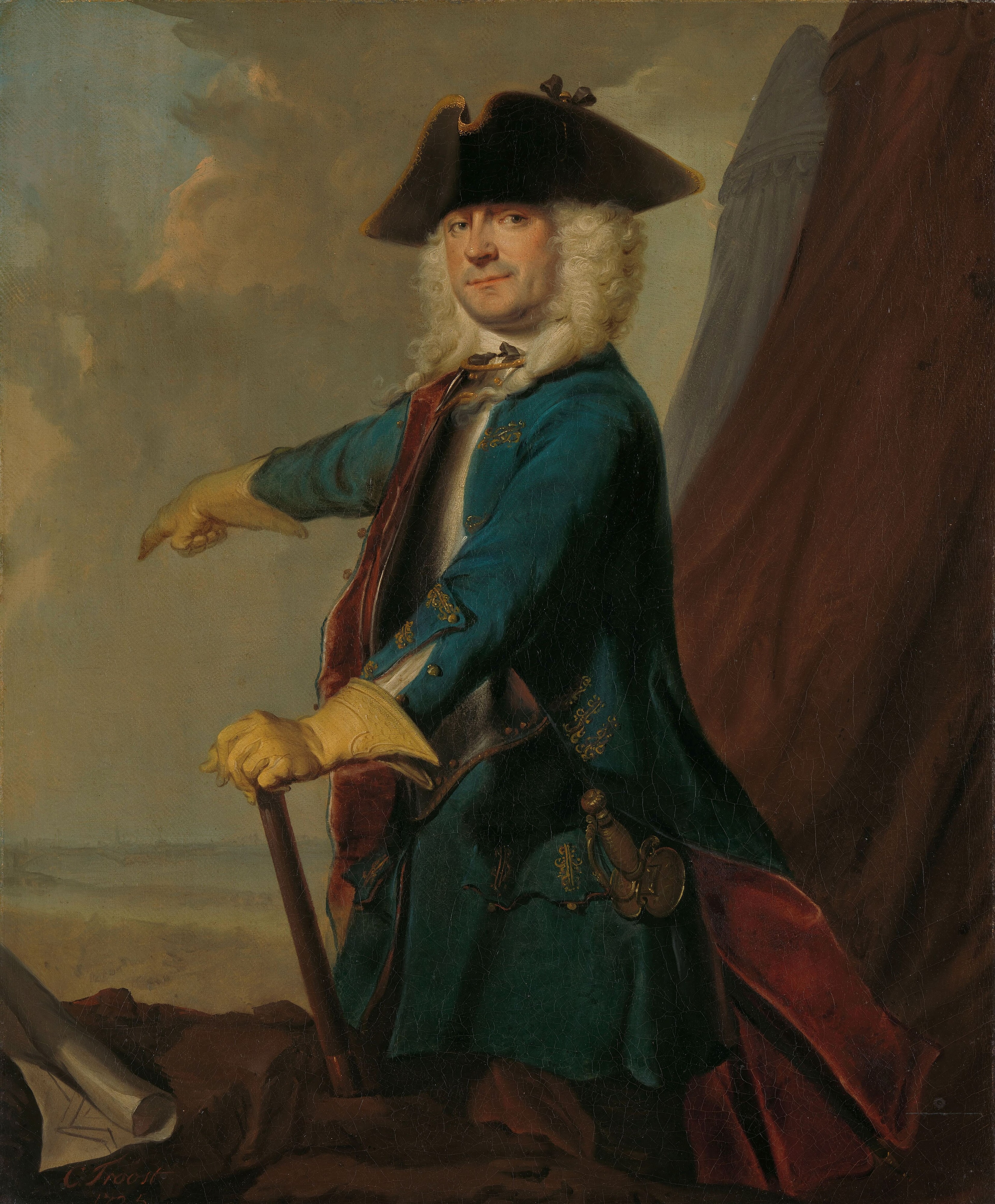 Portrait of Gerrit Sichterman by Cornelis Troost Rijksmuseum Amsterdam SK-A-4200 by Cornelis Troost