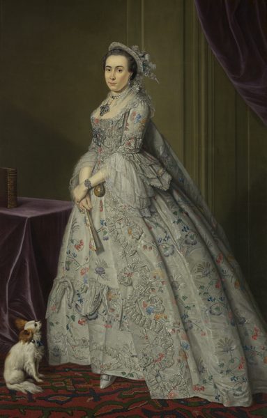 Portrait of a woman, probably Cecilia de Clercq (1743-1820) by Tibout Regters