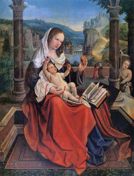 The Virgin and Child with the Infant Saint John the Baptist by Bernard van Orley