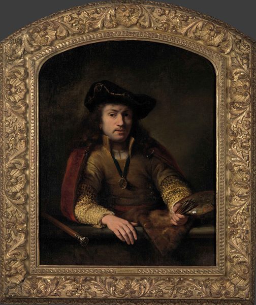 Portret van Ferdinand Bol by Ferdinand Bol