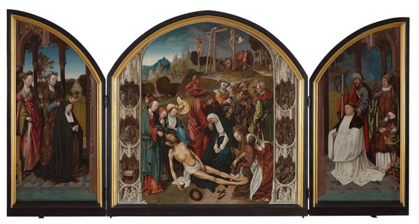 Triptych with the Lamentation of Christ by Cornelis Engebrechtsz.