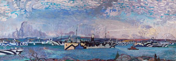 Convoy in Bedford Basin by Arthur Lismer
