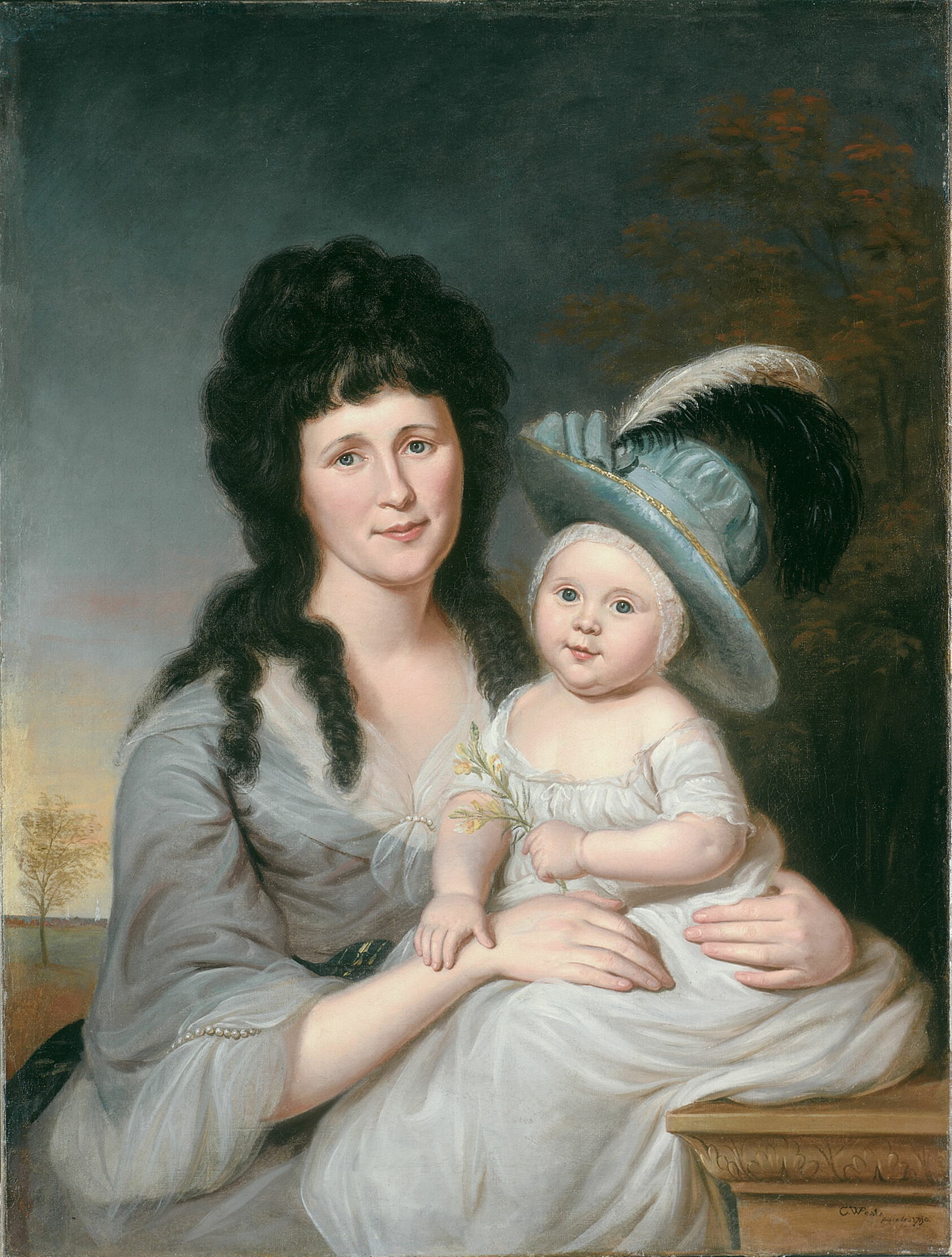 A work made of oil on canvas.