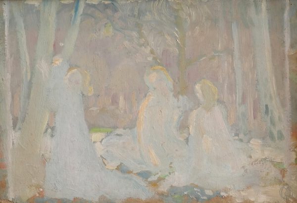 Maurice Denis-Figures in a Spring Landscape-Musée de l'Ermitage by Maurice Denis