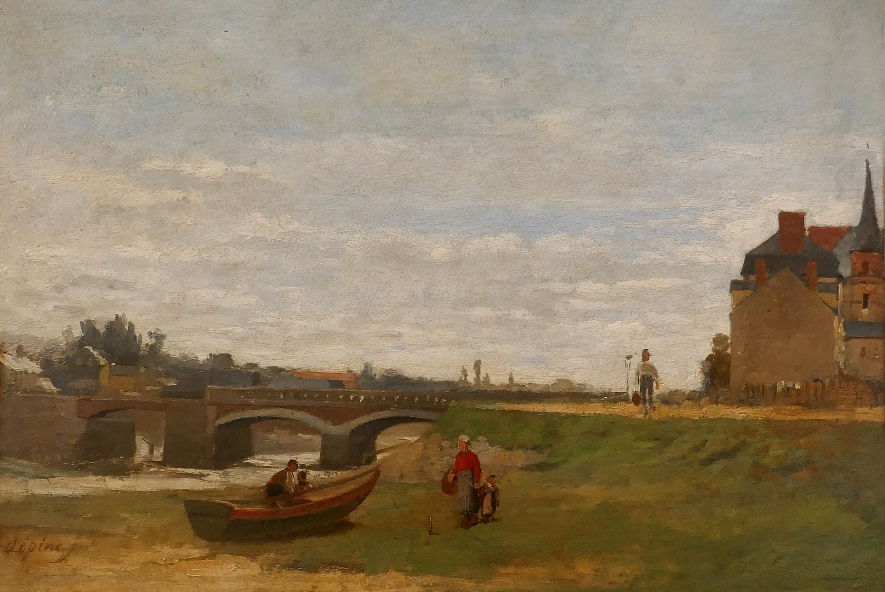 Stanislas Lépine-Landscape with a Bridge-Hermitage Museum by Stanislas Lépine