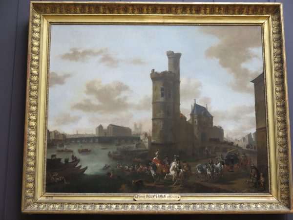 View of the Tower and Gate of Nesle in Paris by Pieter Wouwerman