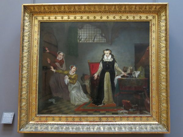Marie Stuart au moment où l'on vient la chercher pour aller à la mort (Louvre, INV 1073) by Tangopaso