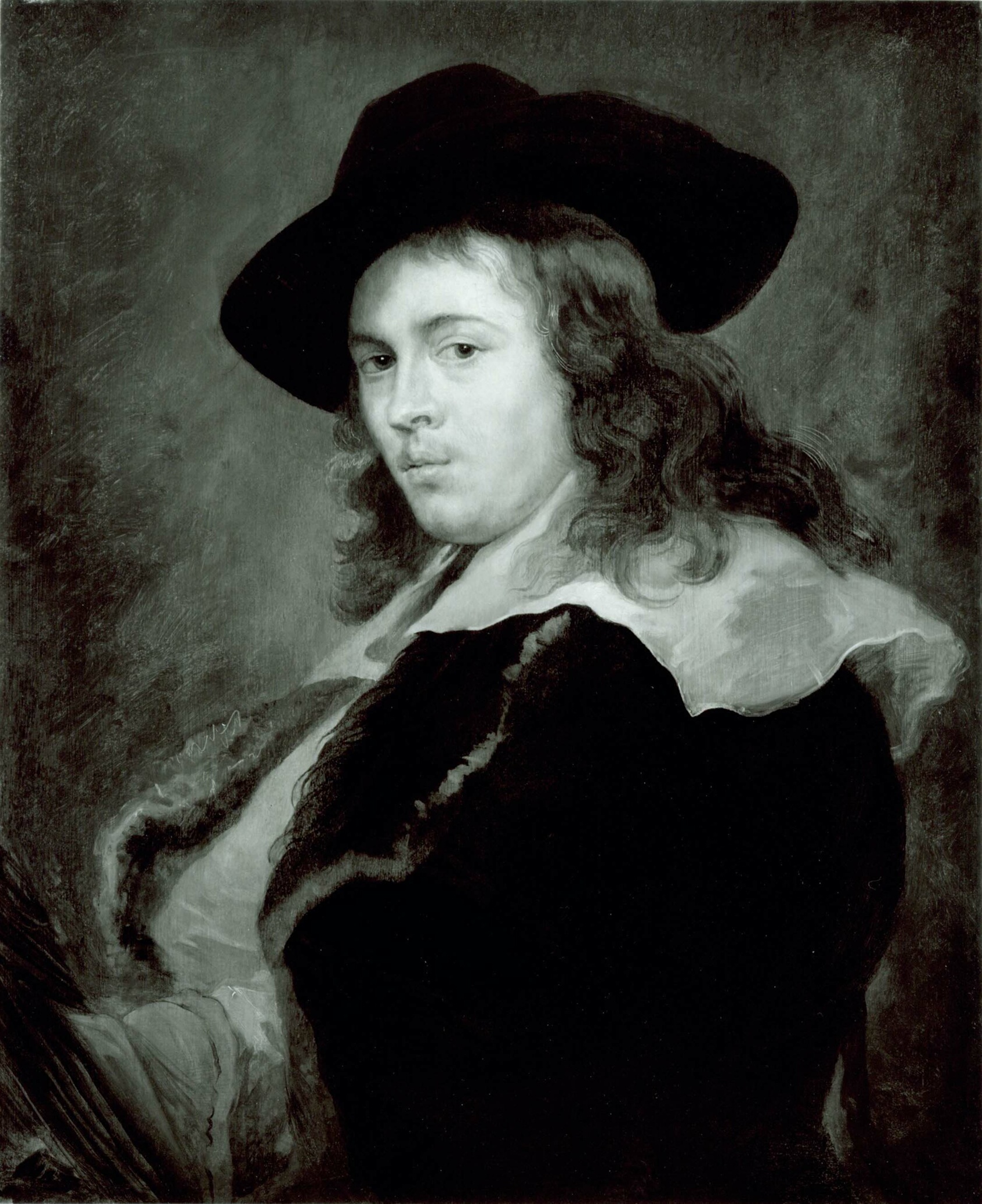 A work made of oil on panel.