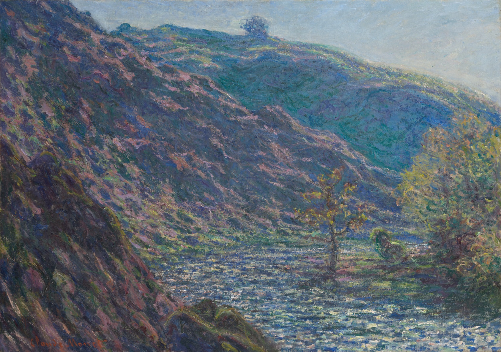 A work made of oil on canvas.