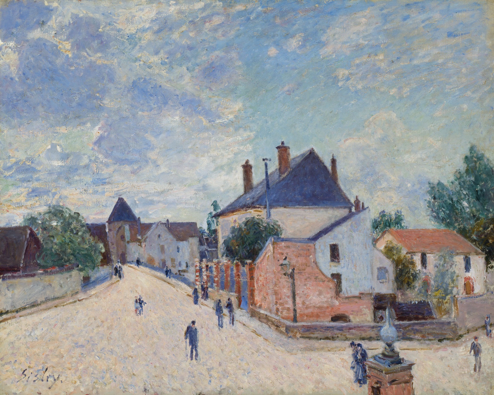 A work made of oil on canvas.