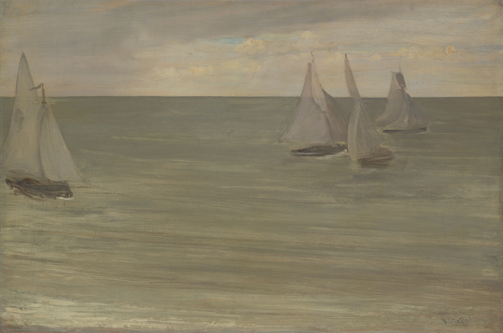 A work made of oil on canvas.