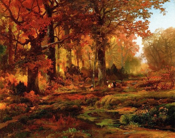 Cresheim Glen, Wissahickon, autumn by Thomas Moran