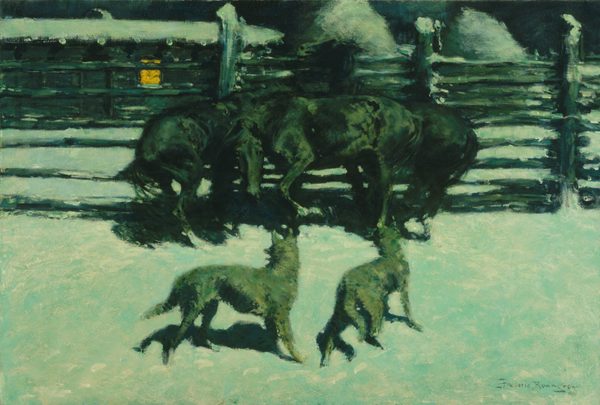 The Call for Help by Frederic Remington
