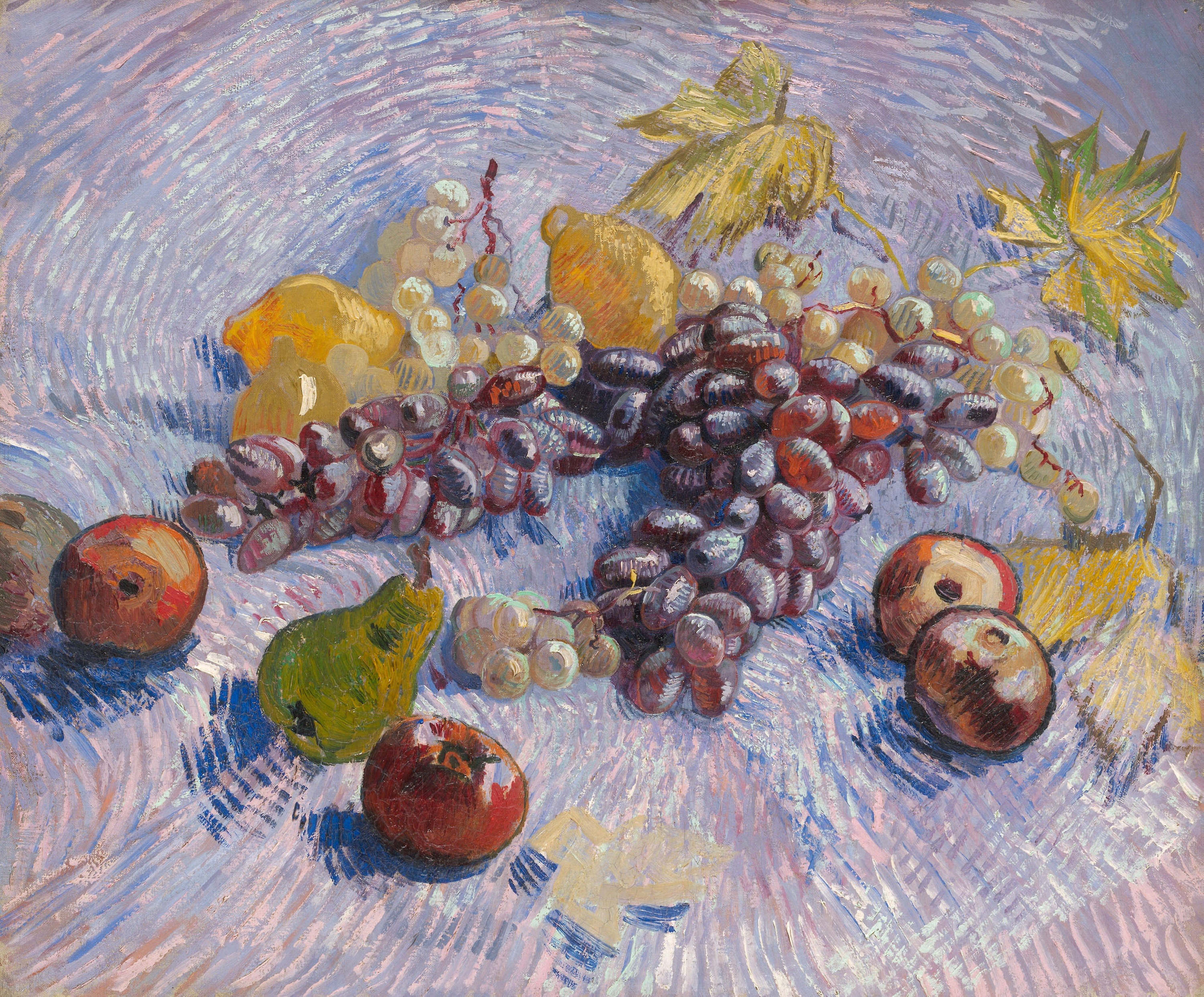 Grapes, Lemons, Pears, and Apples, 1887, by Vincent van Gogh