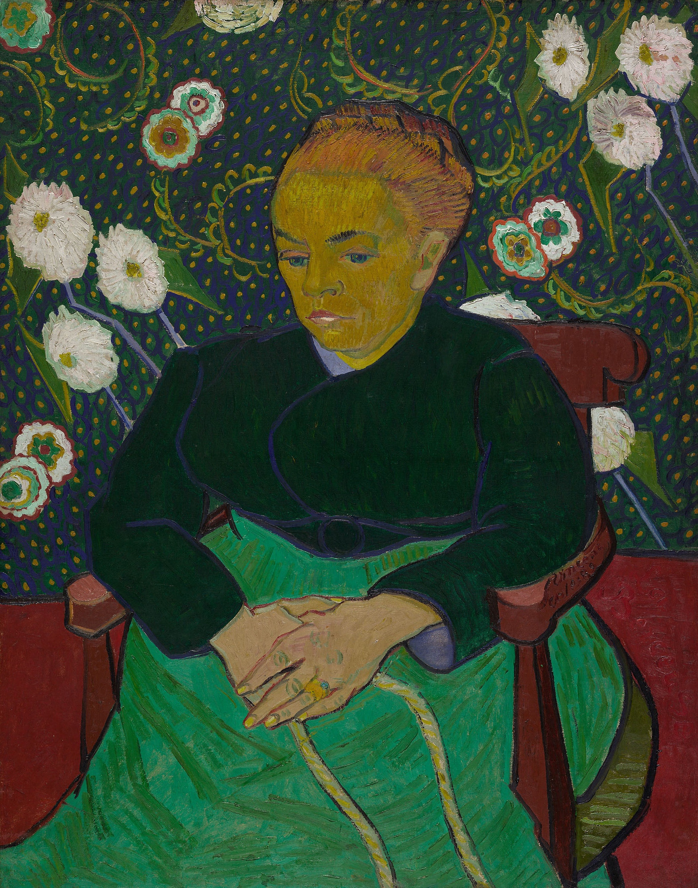 Madame Roulin Rocking the Cradle (La Berceuse), 1889, by Vincent van Gogh