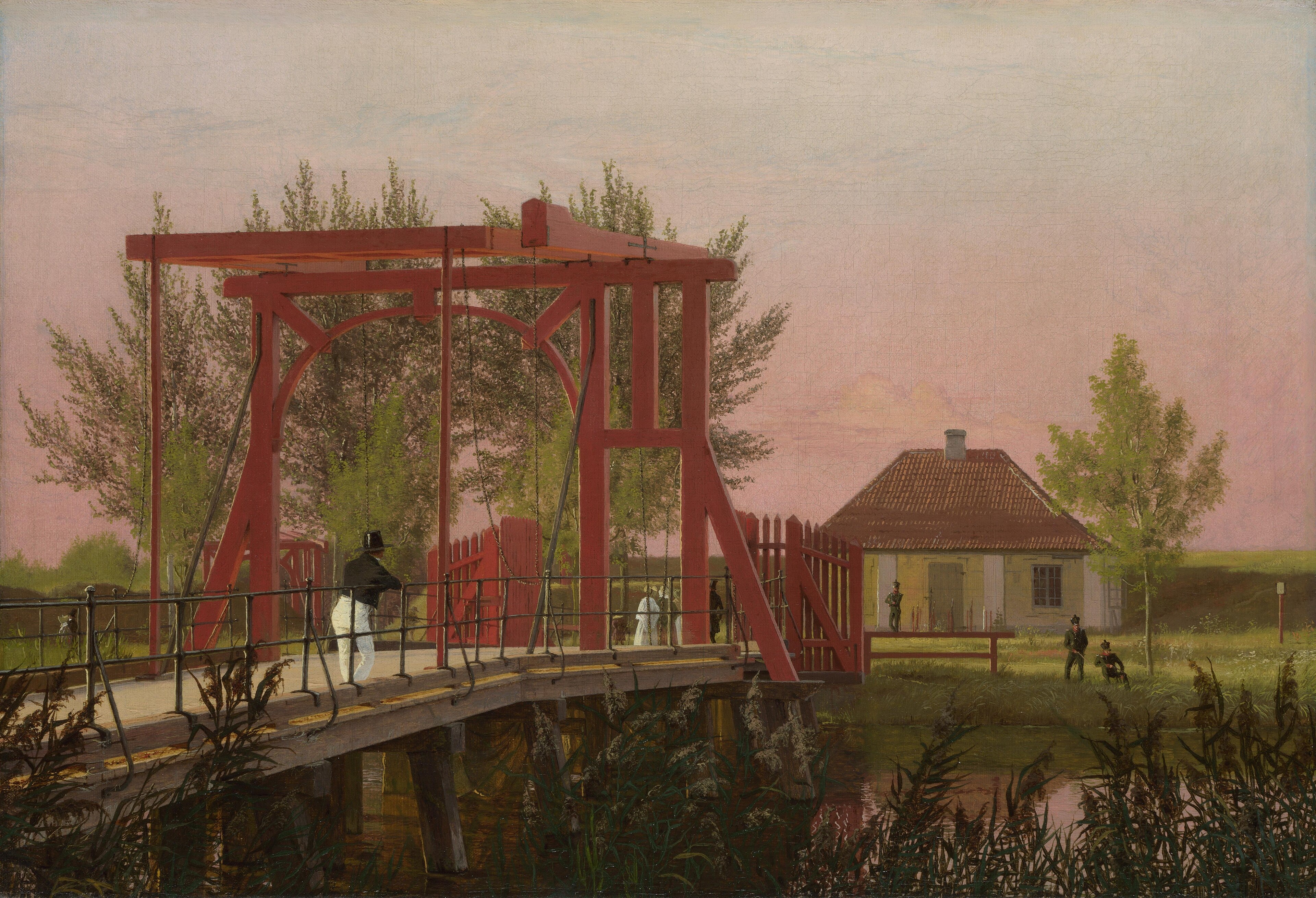 The Northern Drawbridge to the Citadel in Copenhagen by Christen Købke