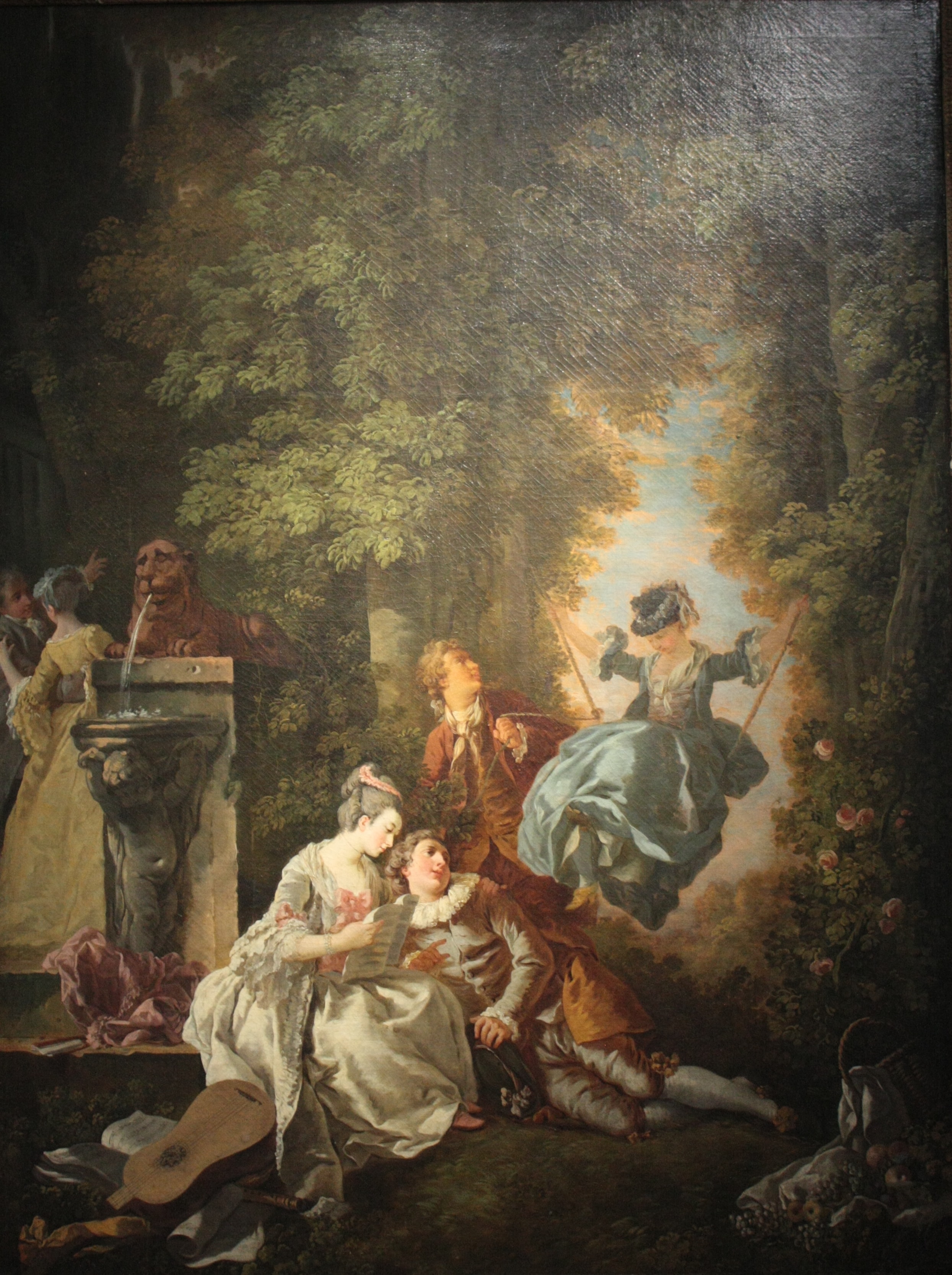 French: L'Escarpolette by Louis Rolland Trinquesse