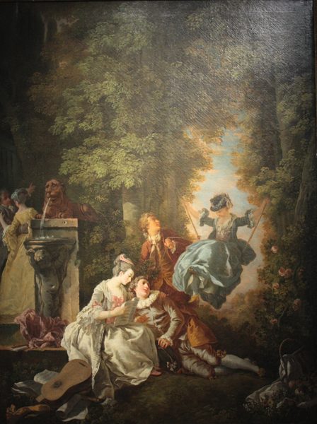 French: L'Escarpolette by Louis Rolland Trinquesse