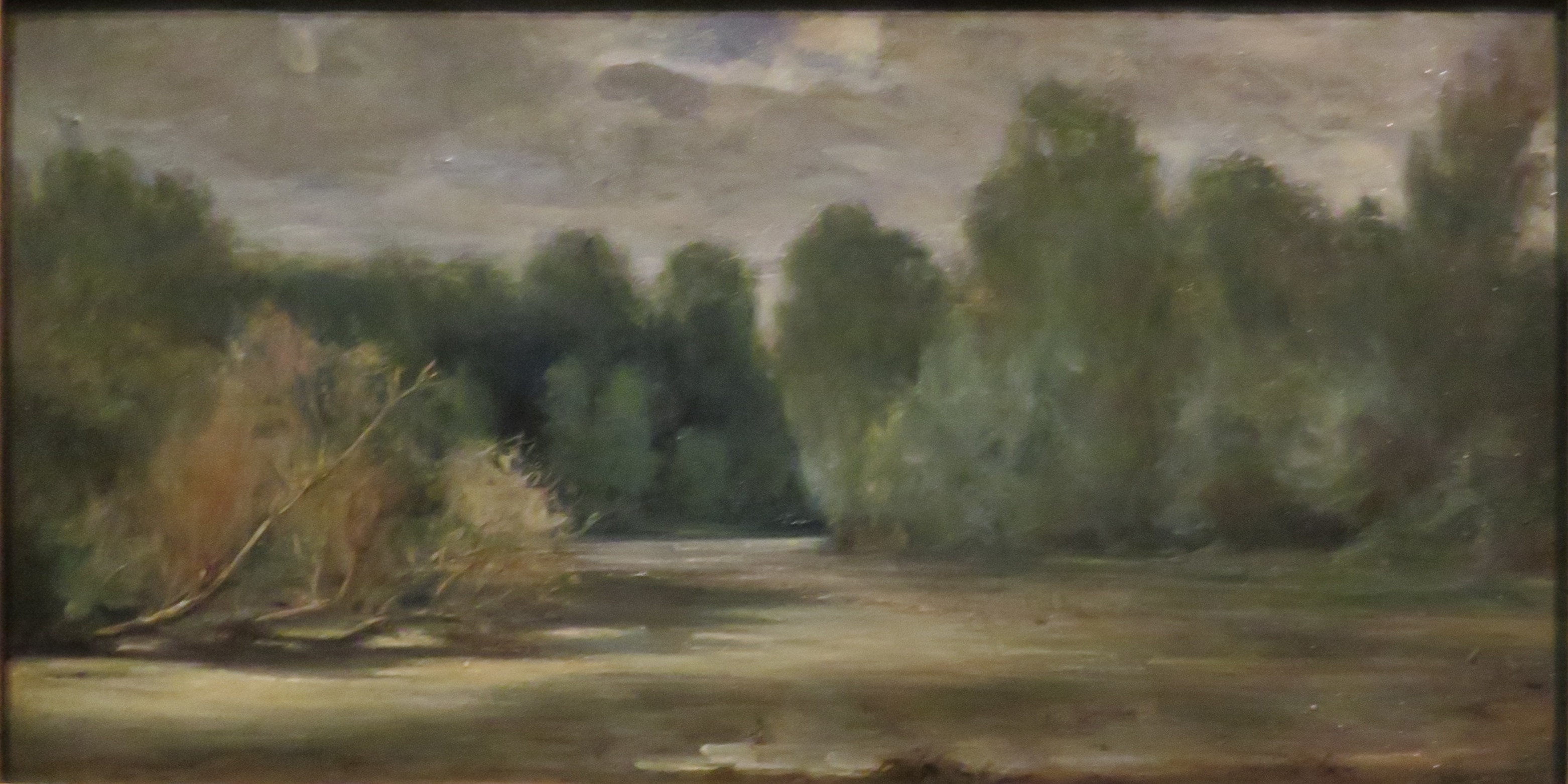 L'étang, près du Louroux - Delacroix - without border by Sukkoria