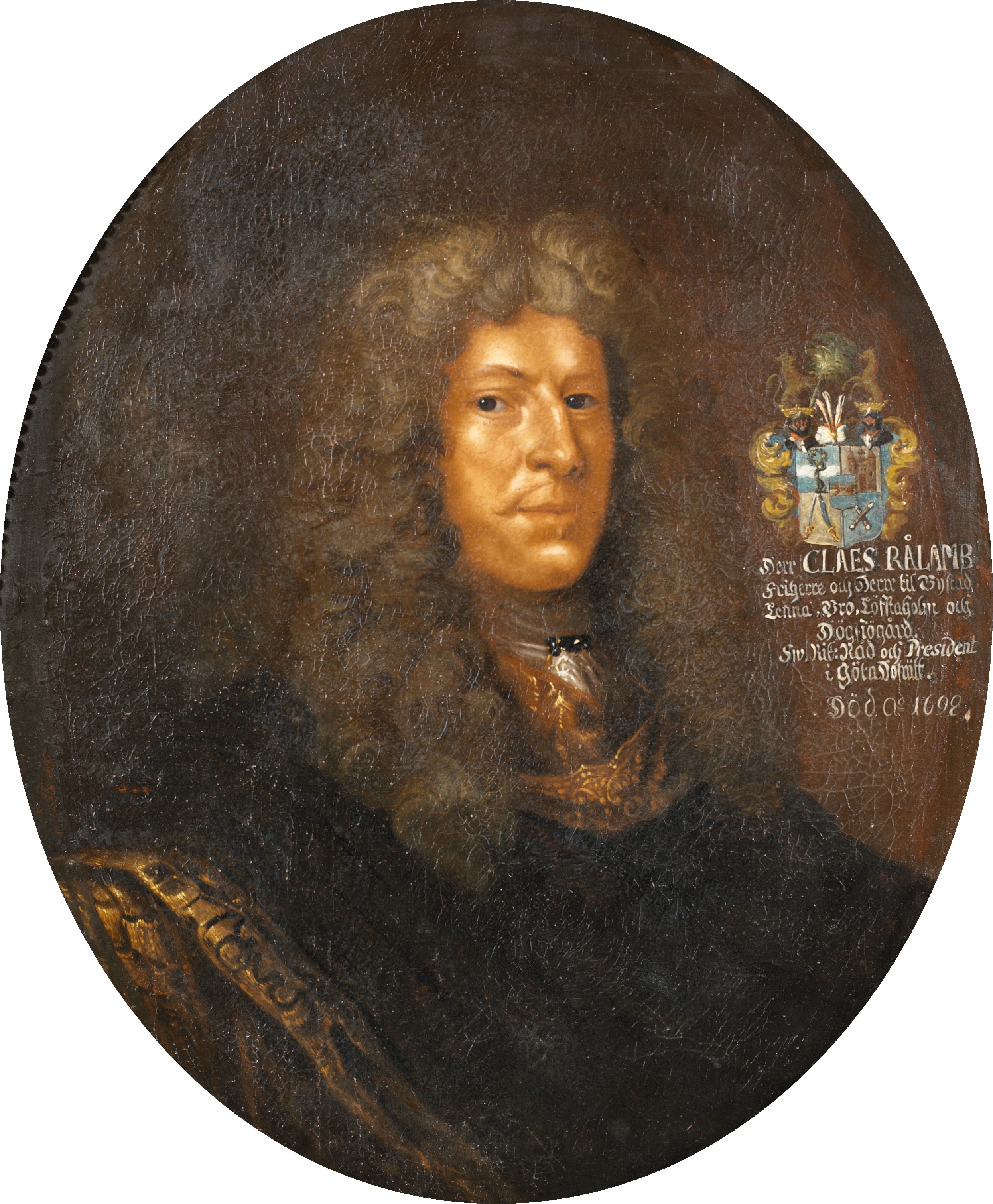 Claes Rålamb, 1622-1698 (David Klöcker Ehrenstrahl) cropped by David Klöcker Ehrenstrahl