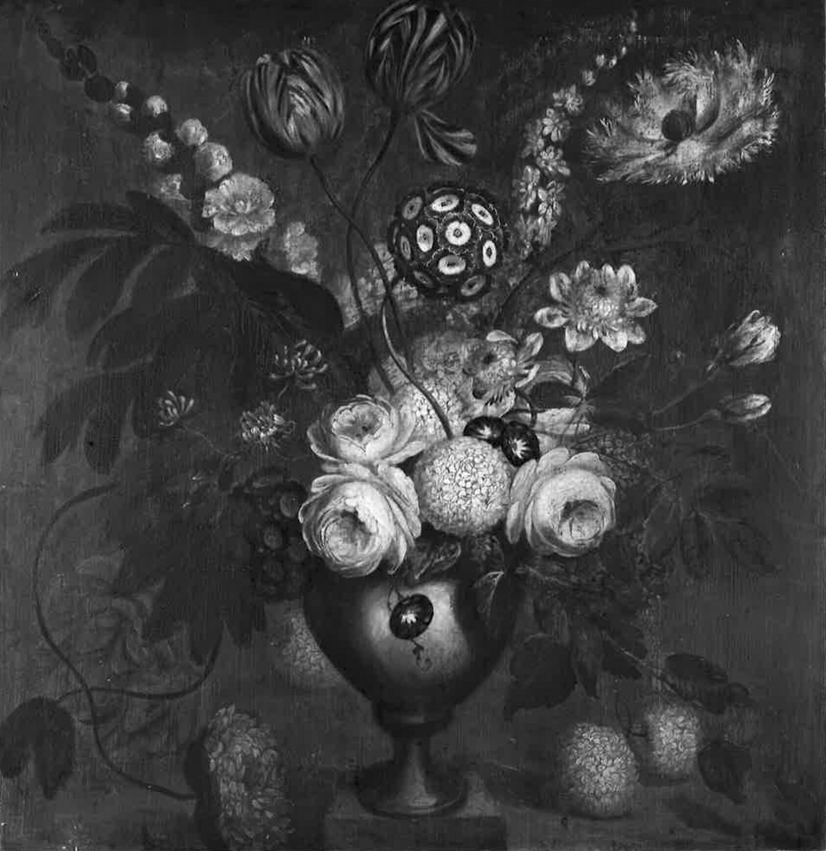 A work made of oil on panel.